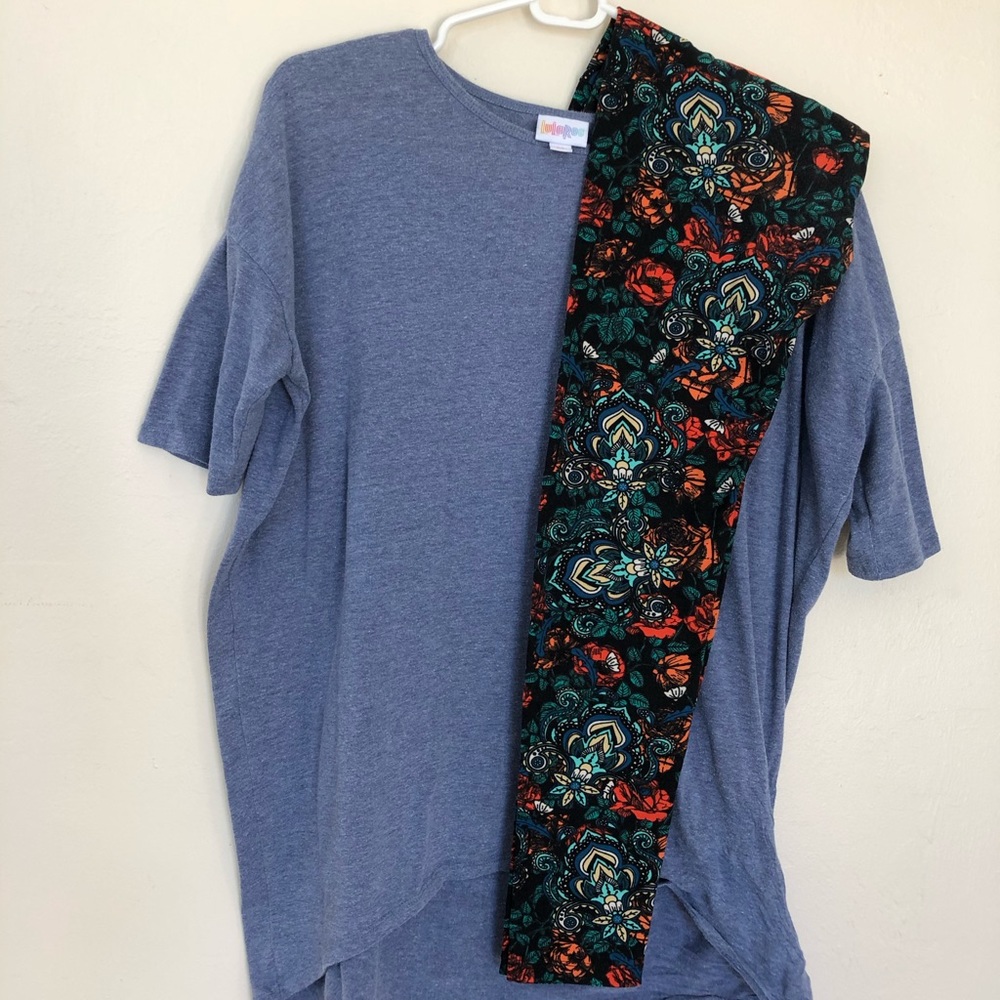 LulaRoe shirt and leggings set